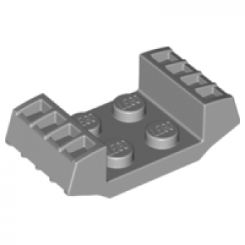LEGO Platte 2x2 mit seitl. Grills hellgrau (41862)